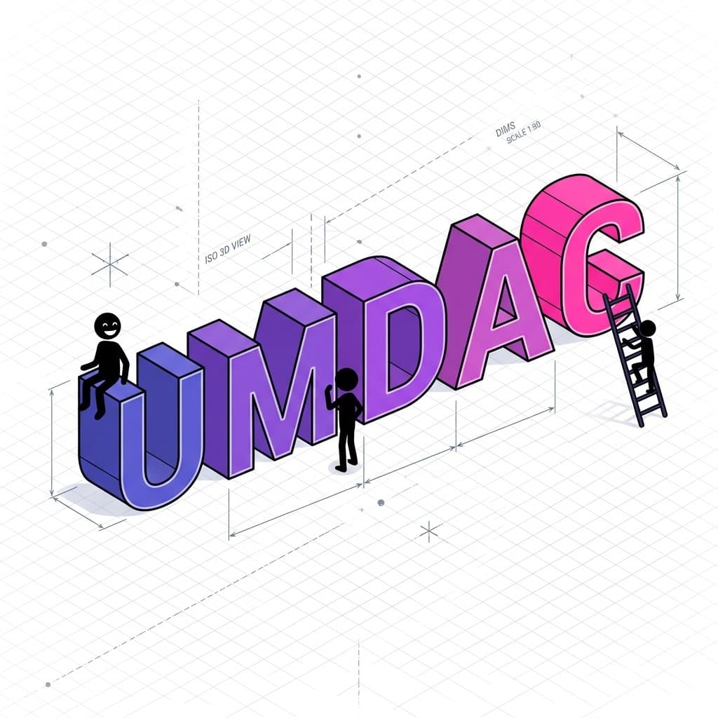 UMDAC Isometric Logo